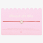 Preview: Wunscharmband rosa mit Herz
